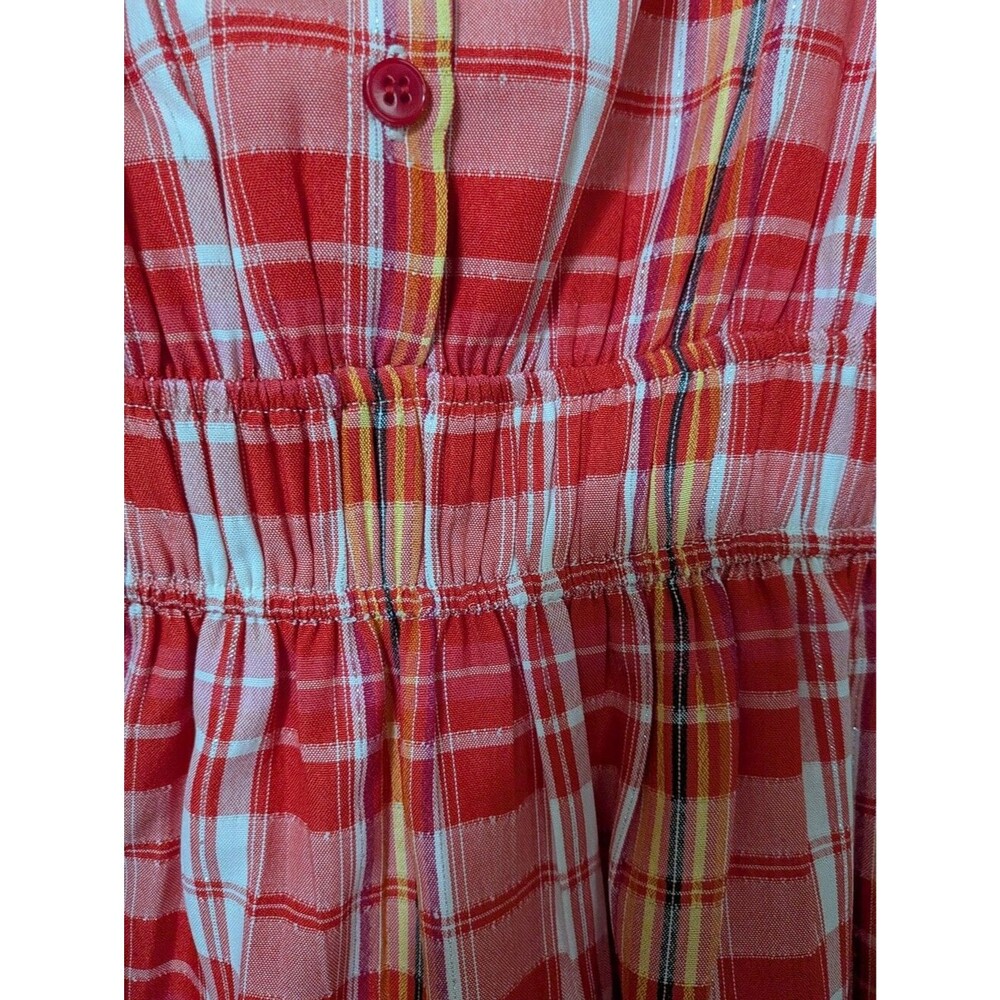Red Plaid Minidress - Picture 6 of 8